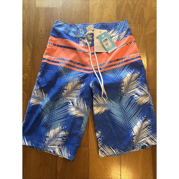 Snapper Rock Boys Teen Size 16 Board Shorts Palm Neon Swim Trunks Board Shorts - Picture 3 of 5